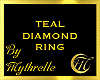TEAL DIAMOND RING