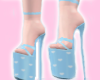 αχ| Baby Blue Heels