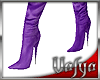 V| Purple Suede Boots