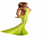 greenishyellow gown