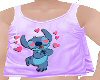 *F KID PURPLE STITCH TOP