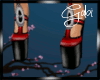 [G] Red/Black Pltfm Heel