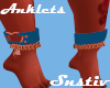 Blue Anklets