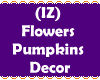 (IZ) Flowers Pumpkins P