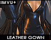 morticia leather gown