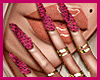 Leo Pink Nails G Rings