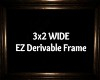 Derivable wide 3x2 frame