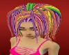 lou rainbow rave hair