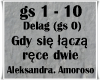 Gdy sie łacza rece dwie