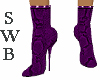 Purple SnakeSkin Boots