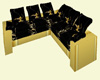 (HE)Couch black&gold