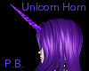 Purple Unicorn Horn