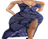 Blue Sequins Gown