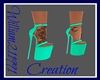 Binx Teal Heels