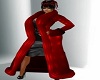 Holiday Red Fur Coat