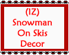 Snowman On Skis Decor