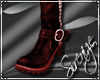 !S! Flat Boots Red