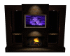 Purple Wolf Fireplace