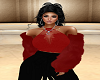 fur coat red