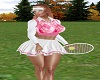 Tennis Dress Lrg w/Pink
