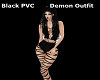 Black PVC Demon Outfit