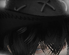 Cowboy hat + hair