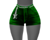 Green LV Denim Shorts