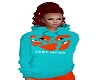 Broken Heart Hoody Teal