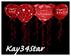 Valentine Red Balloons