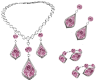 Alana-Pink Jewelry Set