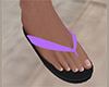 Lavender Flip Flops 2  M