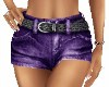 BELTED PURPLE SHORTS