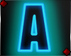Neon Letter A