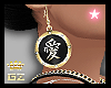 |gz| gold kanji earrings