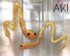 Aki Gold Snake Earrings