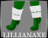 [la] Xmas green boots