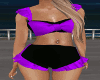 Black/Purple Preg Bikini