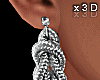 ✖-RopE SilveR EarringS