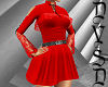 Ruffled Dress in Red