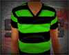 |S VNeck Striped Green