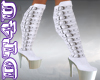 DT4U White Silver Boots