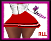 Pleated Red Skirt RLL