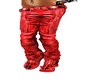 TBOE red leather pants f