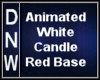 White and Red Candle