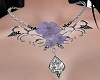Necklace lilac rose–an