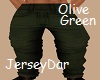 Olive Green Baggy Jeans