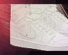 All white Jordans.