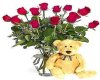 Bear and Roses