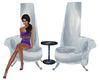 Cool Gray Chair Set