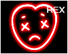 Sad Heart - Red Neon